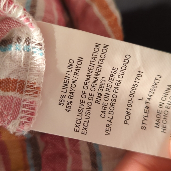 🌿LINEN STRIPED SHORTS🌿 - Picture 5 of 5